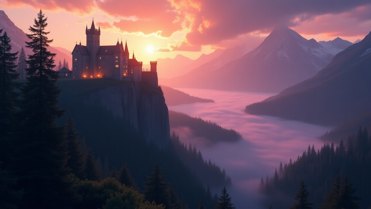 Fantastyczny krajobraz D&D